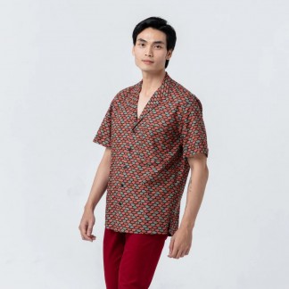 Silk men shirt- DRACO - MOUSE GLEE